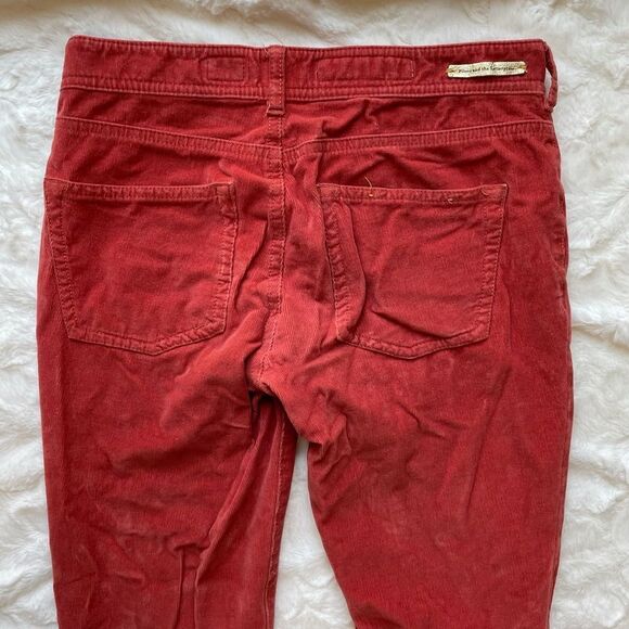 Pilcro Red Serif Corduroy Skinny Jeans - Women’s 26 - Picture 5 of 11